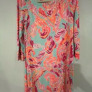 Lilly Pulitzer Pink and Blue Floral Dress
